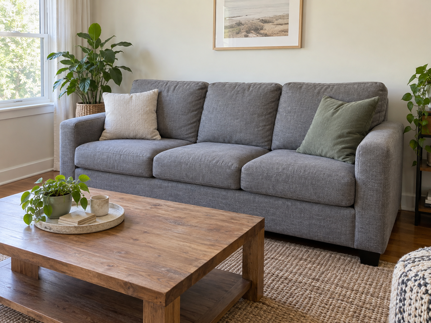 Comfortable 3-seater sofa